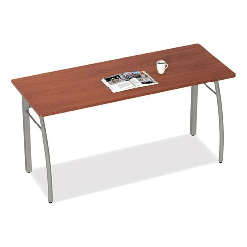 Trento Line Rectangular Desk 59.13" x 23.63" x 29.5", Cherry