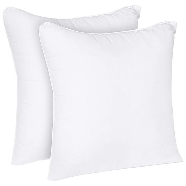 Linjieee Large Throw Pillows for Couch 24x24 2-Piece Non-woven Pillow Core Substitute Polyester Square Pillow Core