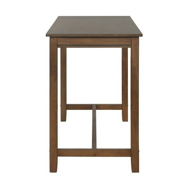 Linon Home Decor Bridgeport 36-inch Counter Height Pub Table Rustic Brown Cabin & Lodge, Traditional, Casual