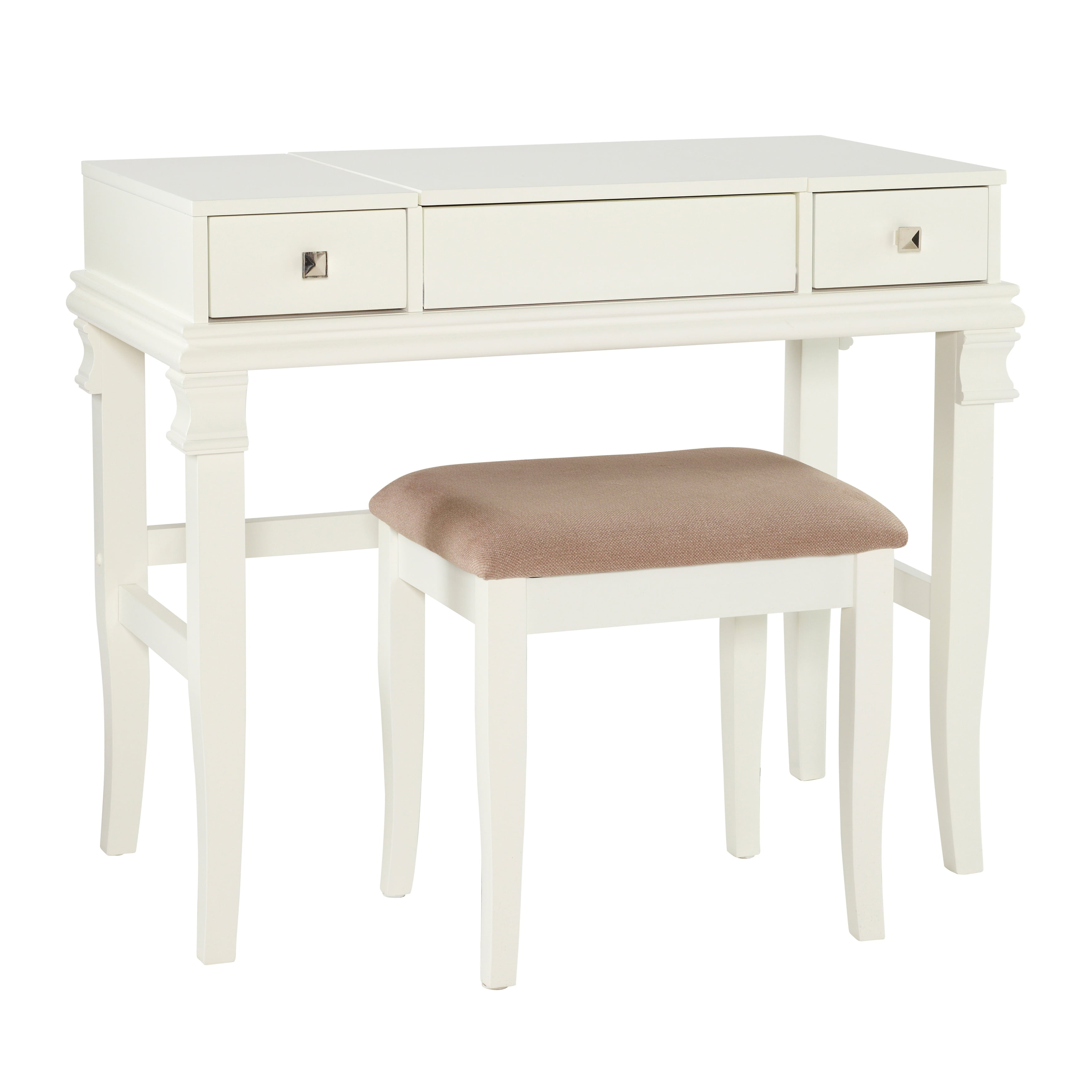 Linon Home Decor Linon Orhei White Vanity Set