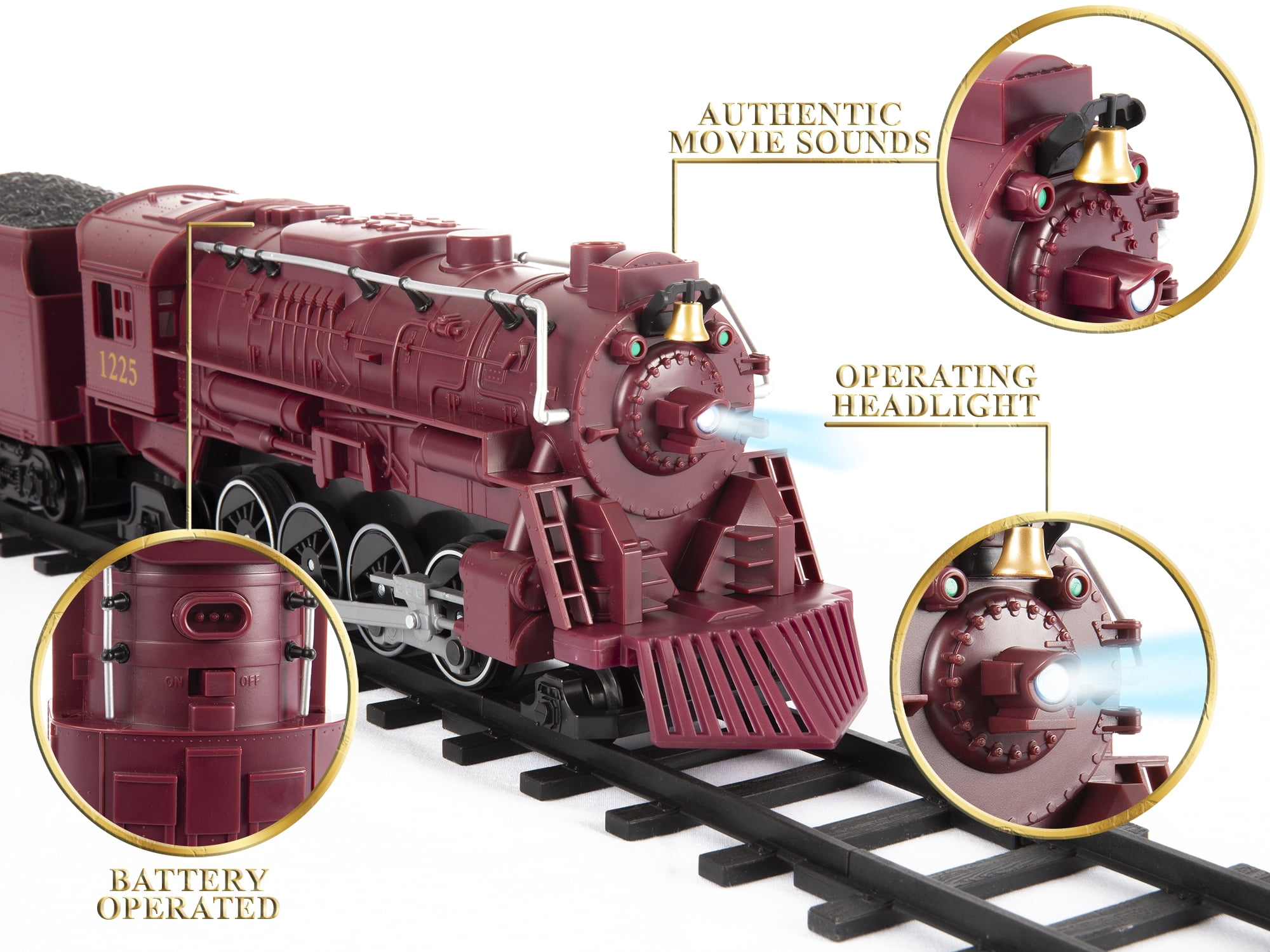 Lionel Warner Bros. The Polar Express Freight Battery Operated Train Set with Remote