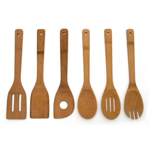 Lipper Bamboo Tools in Mesh Bag Set (6 Pieces)