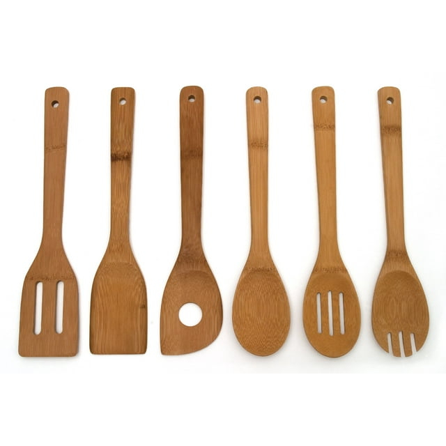 Lipper Bamboo Tools in Mesh Bag Set (6 Pieces)