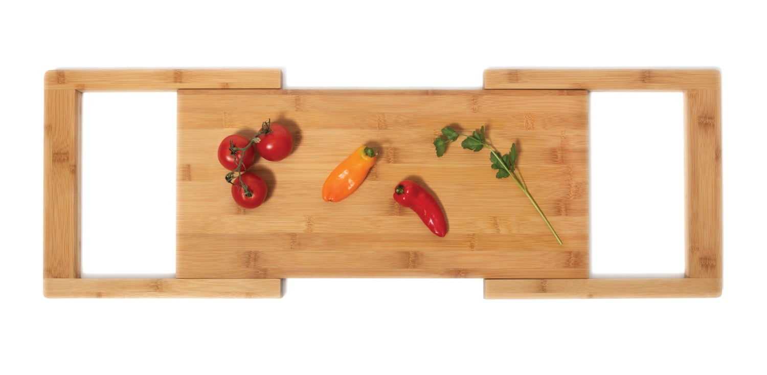 Lipper International Bamboo Over-the-Sink Expandable Cutting Board, 34" x 11 1/2"