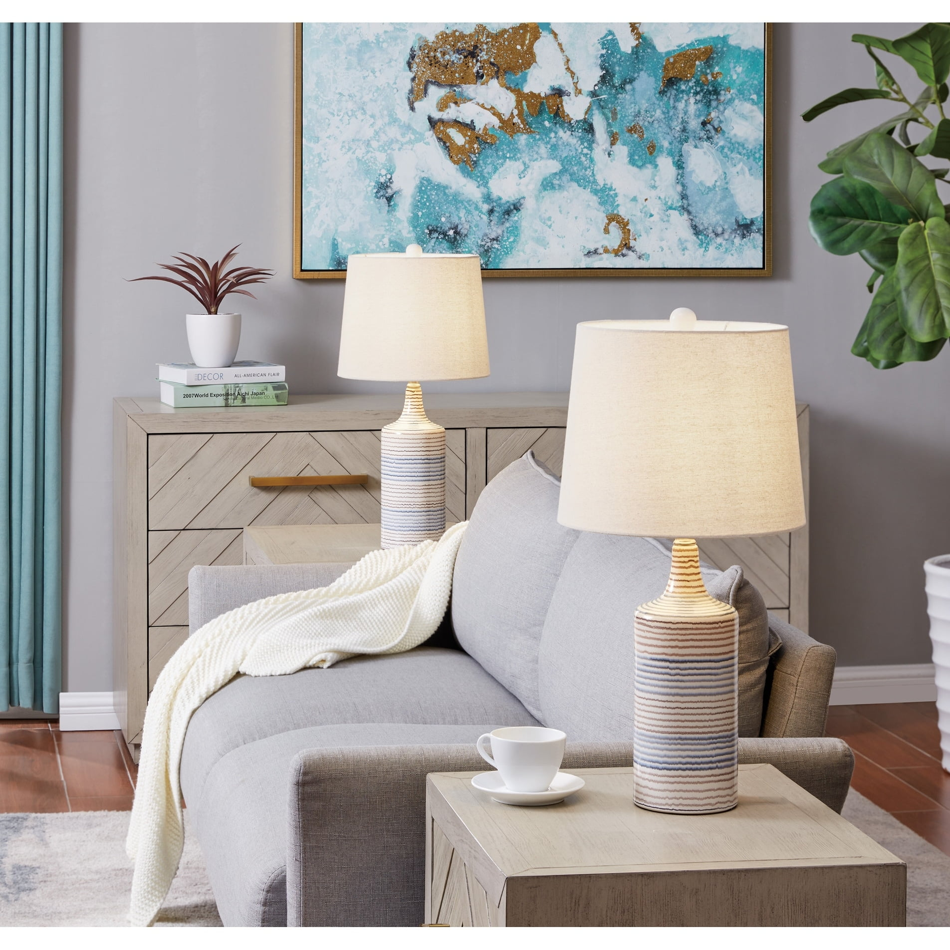 Lite Source Felicia Table Lamp Set