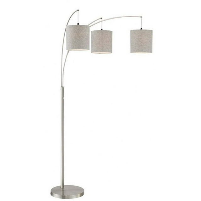 Lite Source Ls-83282 Norlan 3 Light 93" Tall Arc And Tree Floor Lamp - Grey