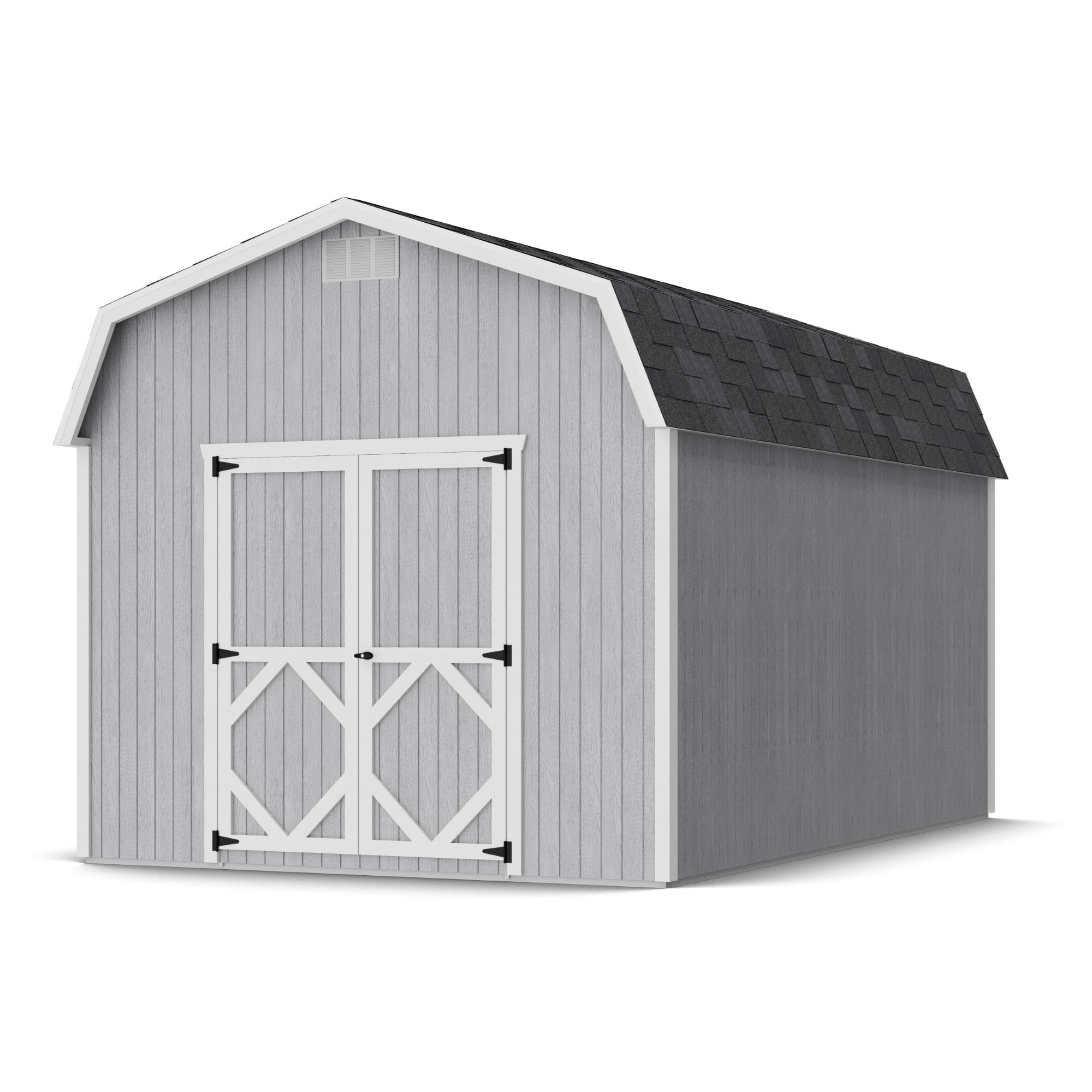 Little Cottage Co. Classic Gambrel Outdoor Wood Storage Barn with 6 ft. Sidewalls
