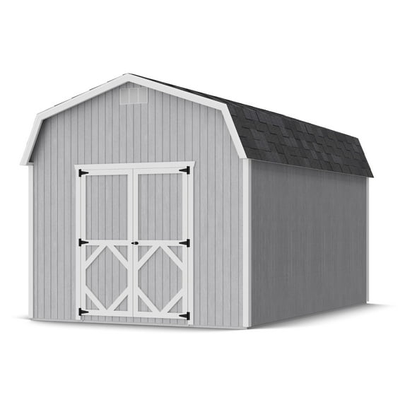 Little Cottage Co. Classic Gambrel Outdoor Wood Storage Barn with 6 ft. Sidewalls