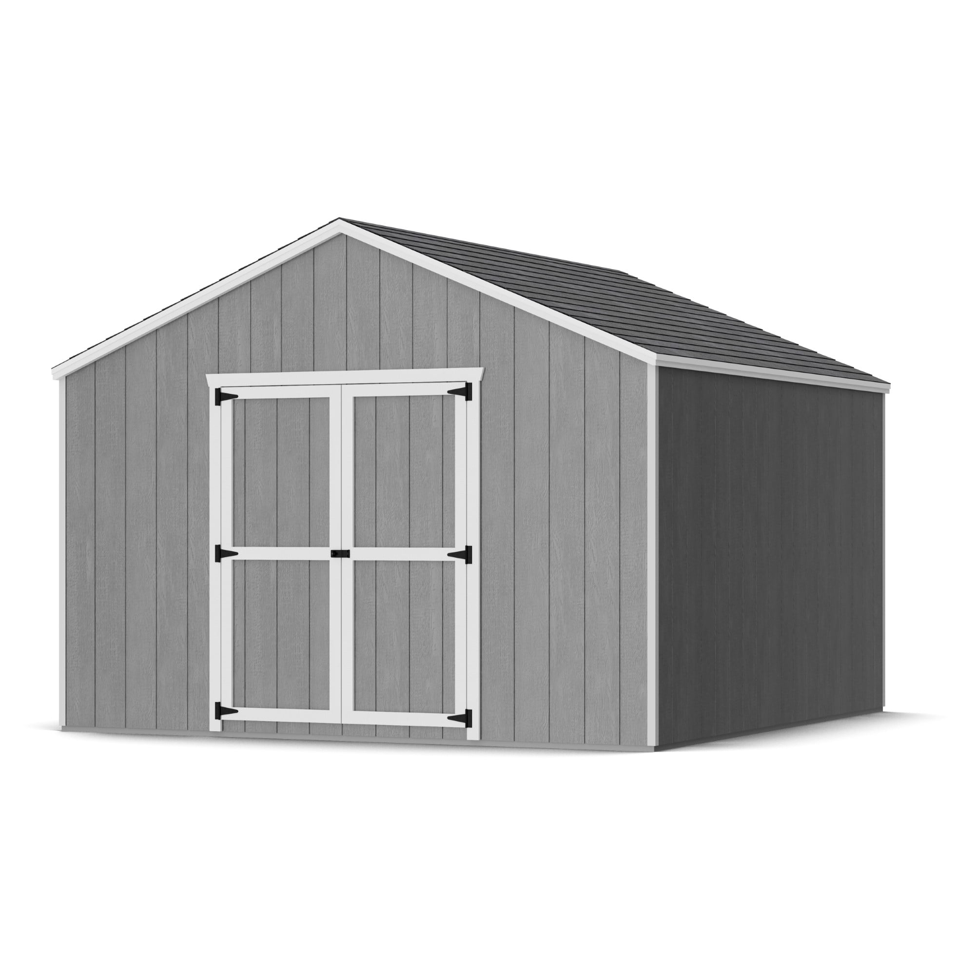 Little Cottage Co. 12x12 Value Gable Shed, Outdoor Wood Storage Do-It-Yourself Precut Kit