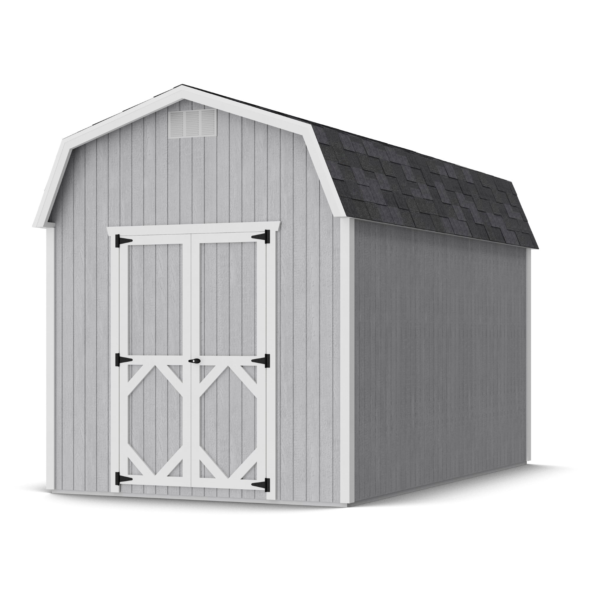 Little Cottage Co. 8x14 Classic Gambrel Barn with 6 ft. Sidewalls, Outdoor Wood Storage Shed Do-It-Yourself Precut Kit