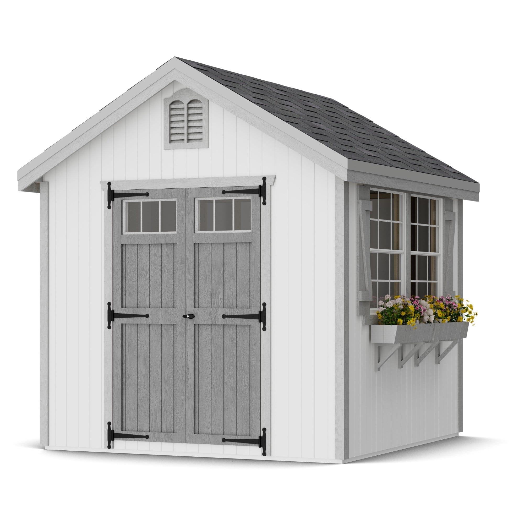 Little Cottage Co. Colonial Williamsburg Outdoor Wood Storage Shed