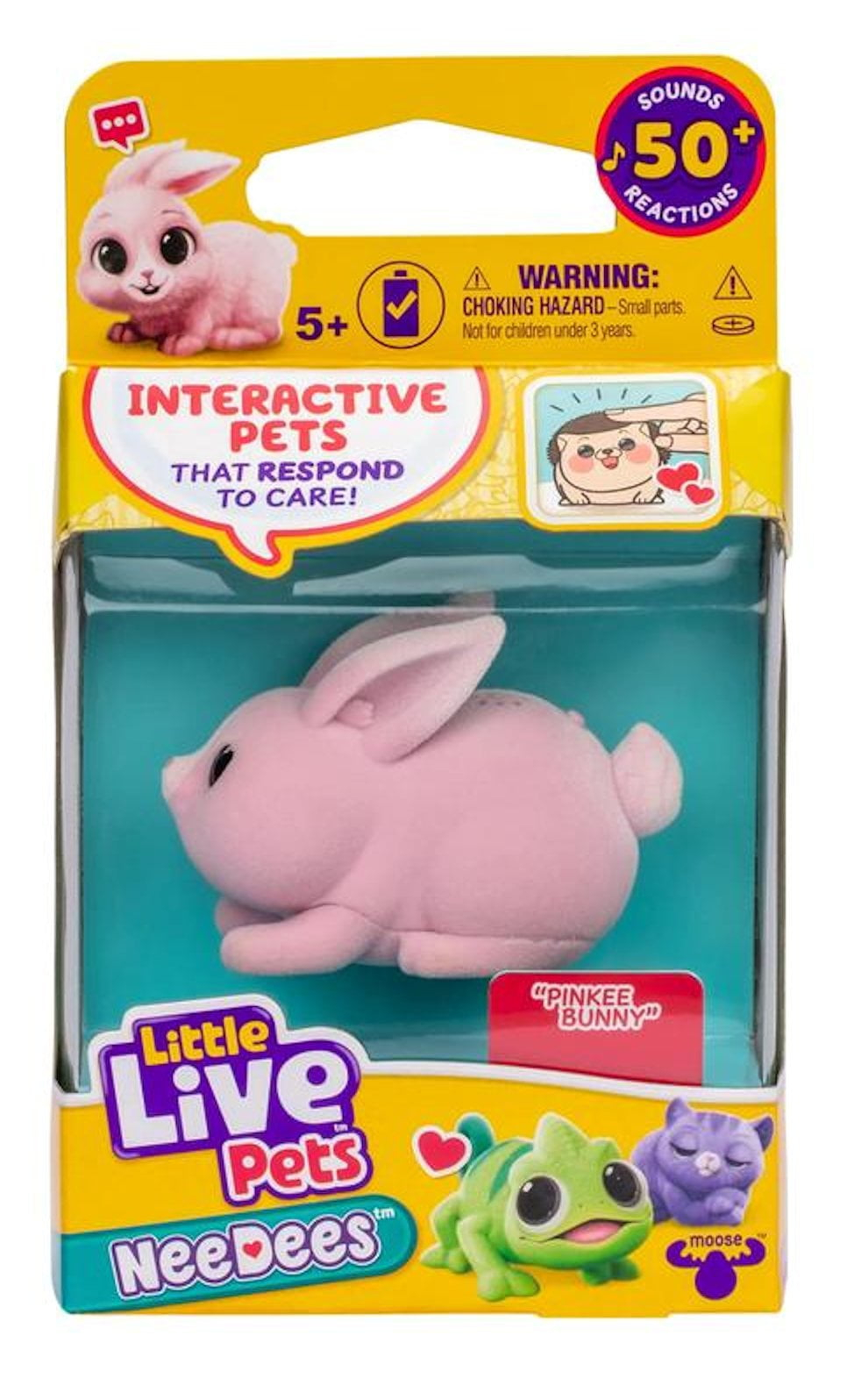 Little Live Pets NeeDees, Interactive Wearable Take-Anywhere Electronic Toy, Collect All 13, Ages 5+