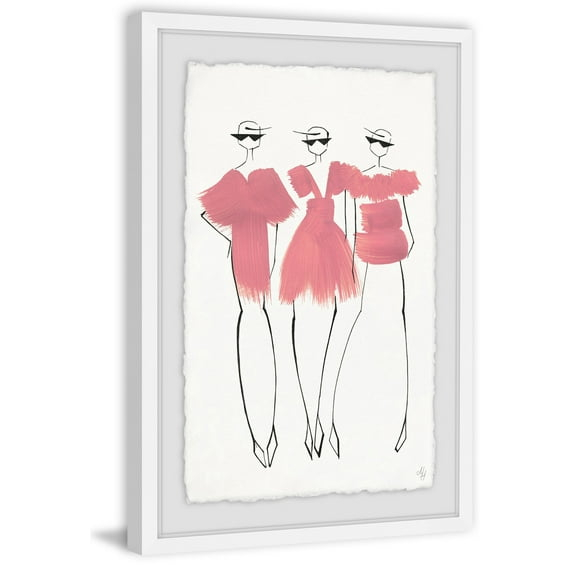 Little Pink Dress Framed Painting Print