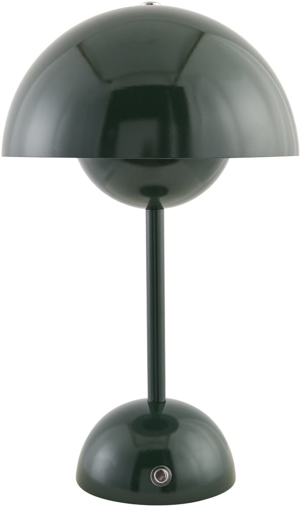 Livabliss Mayotte Portable Table Lamp, 12-inch, Dark Green