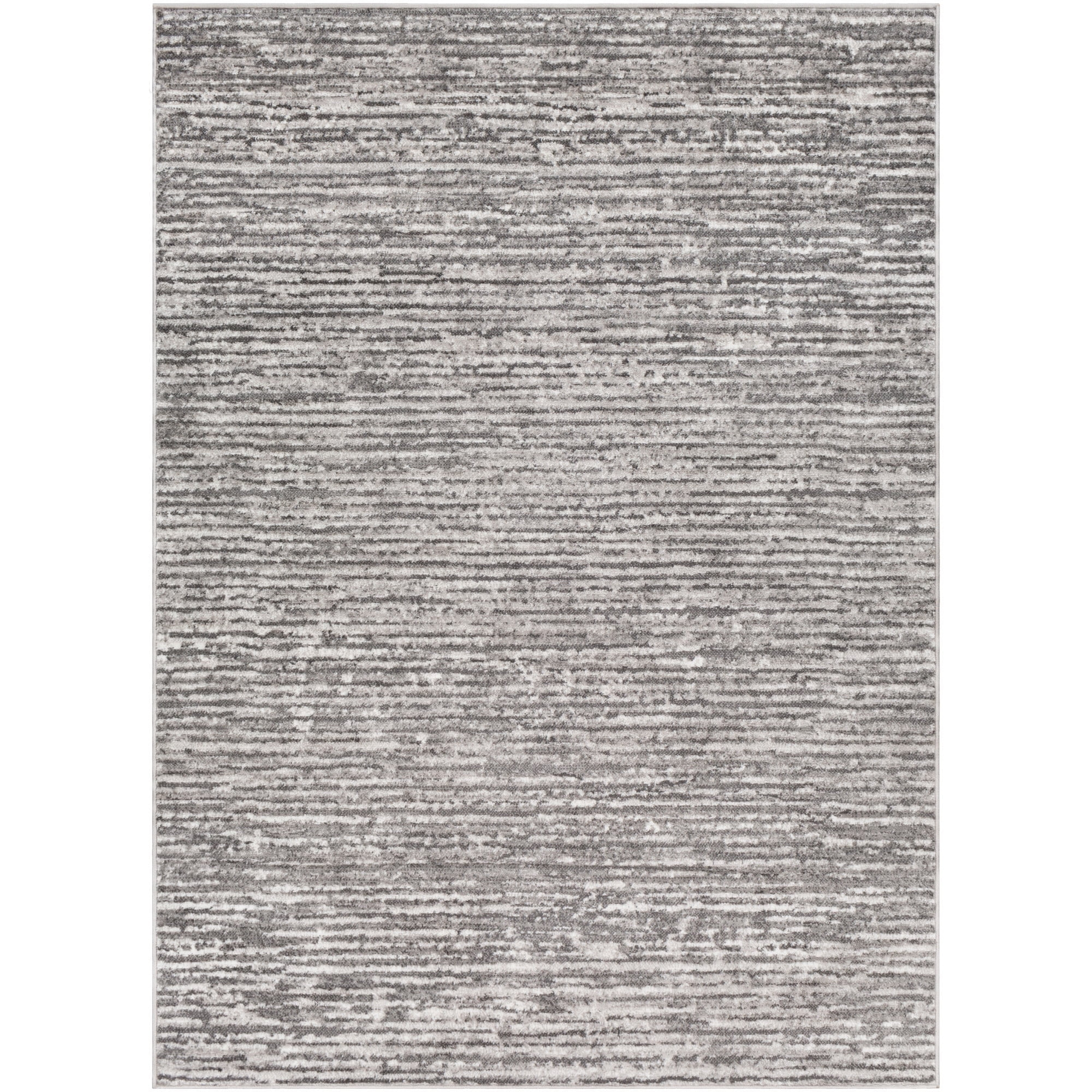 Livabliss Monte Carlo Modern Minimalist Area Rug,5'3" x 7'3",Charcoal/Grey