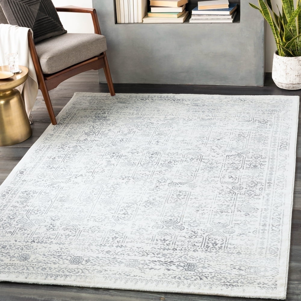 Livabliss Roma Vintage Oriental Area Rug,5'3" x 7'1",Cream/Grey
