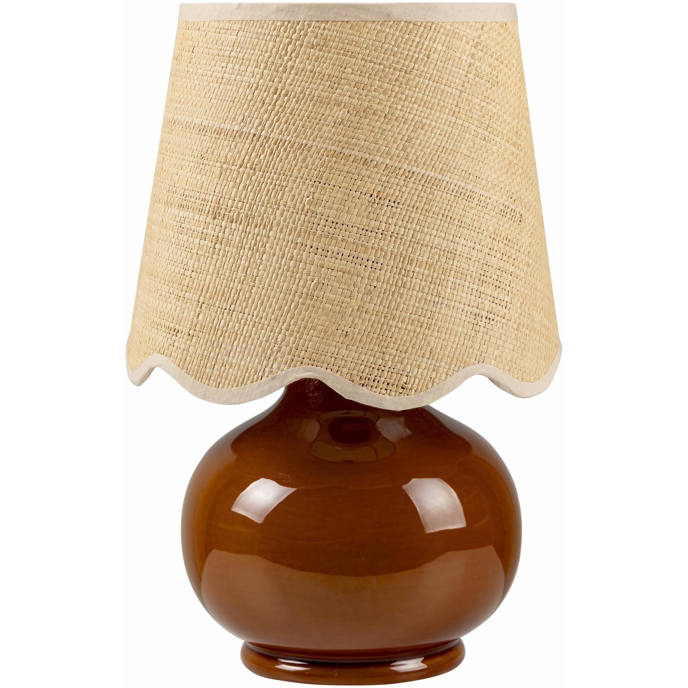 Livabliss Stella Diminuta Cottage Accent Table Lamp, 13-inch, Red