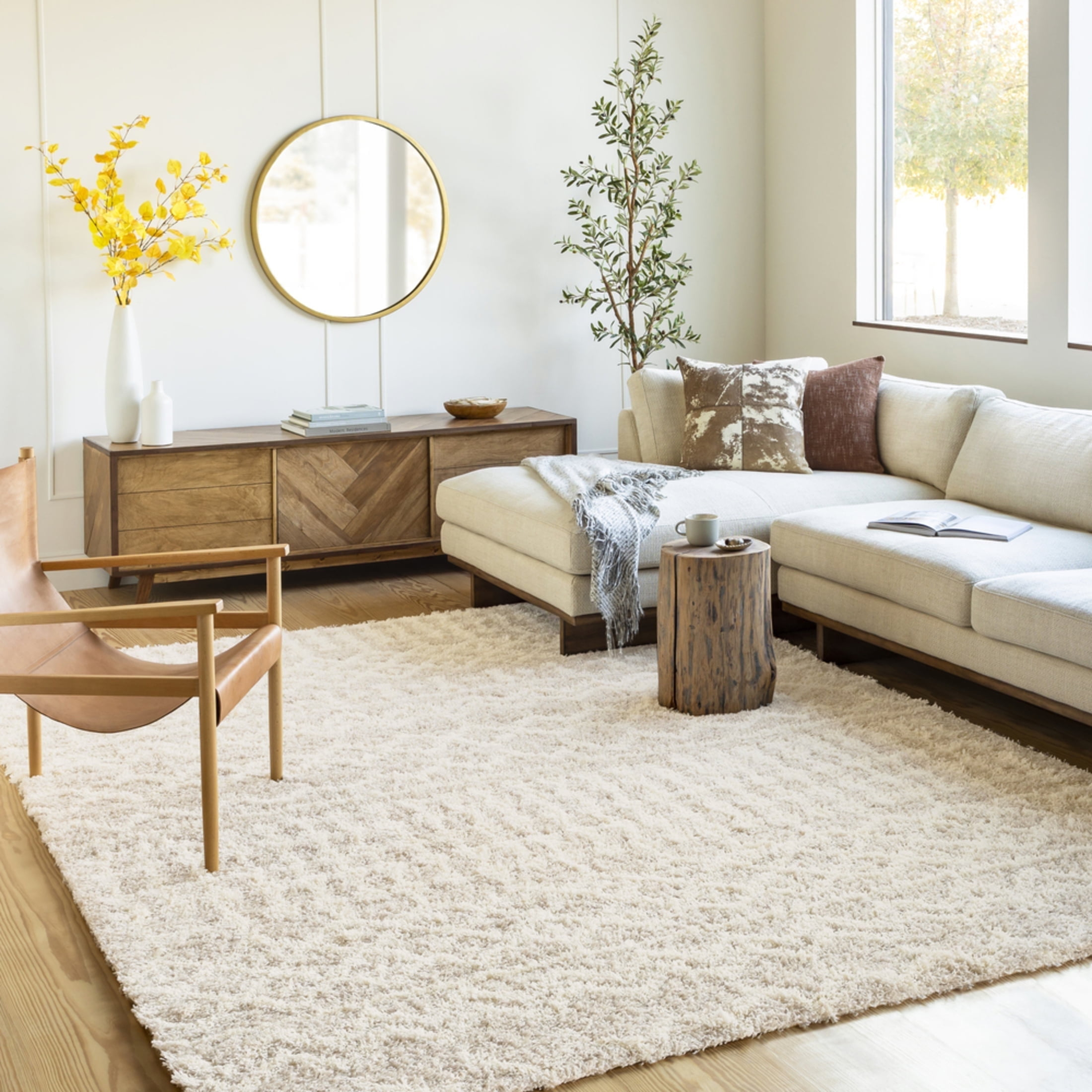 Livabliss Urban Shag Global Moroccan Area Rug,8'10" x 12',Beige
