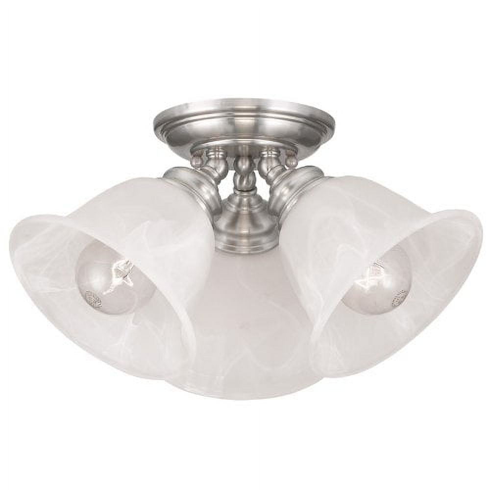 Livex Lighting Essex Ceiling Mount in Brushed Nickel