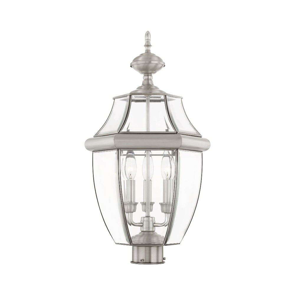 Livex Lighting Monterey 3 - Light Lantern in  Brushed Nickel