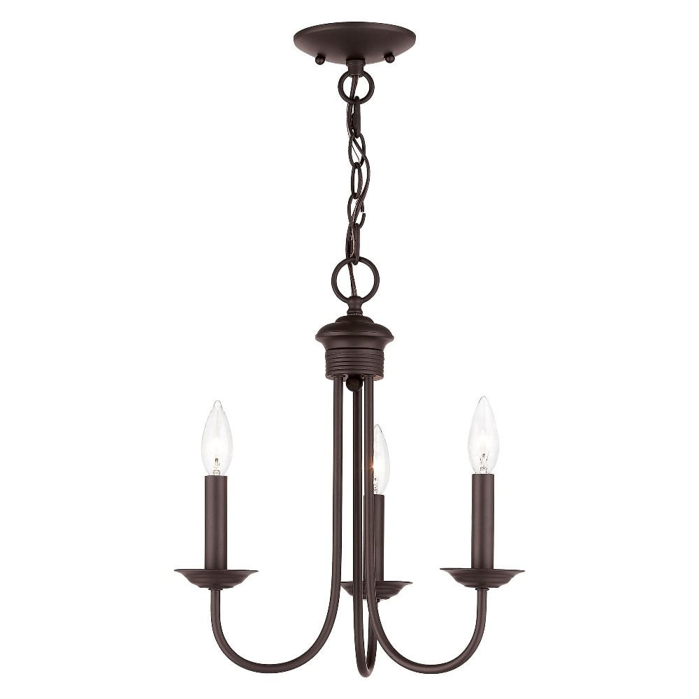 Livex Lighting Estate 3 - Light Chandelier in  Bronze