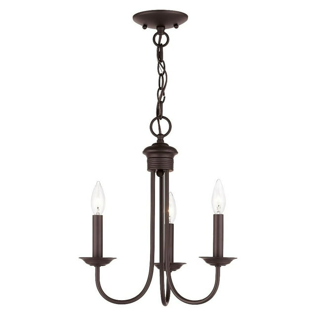 Livex Lighting Estate 3 - Light Chandelier in  Bronze