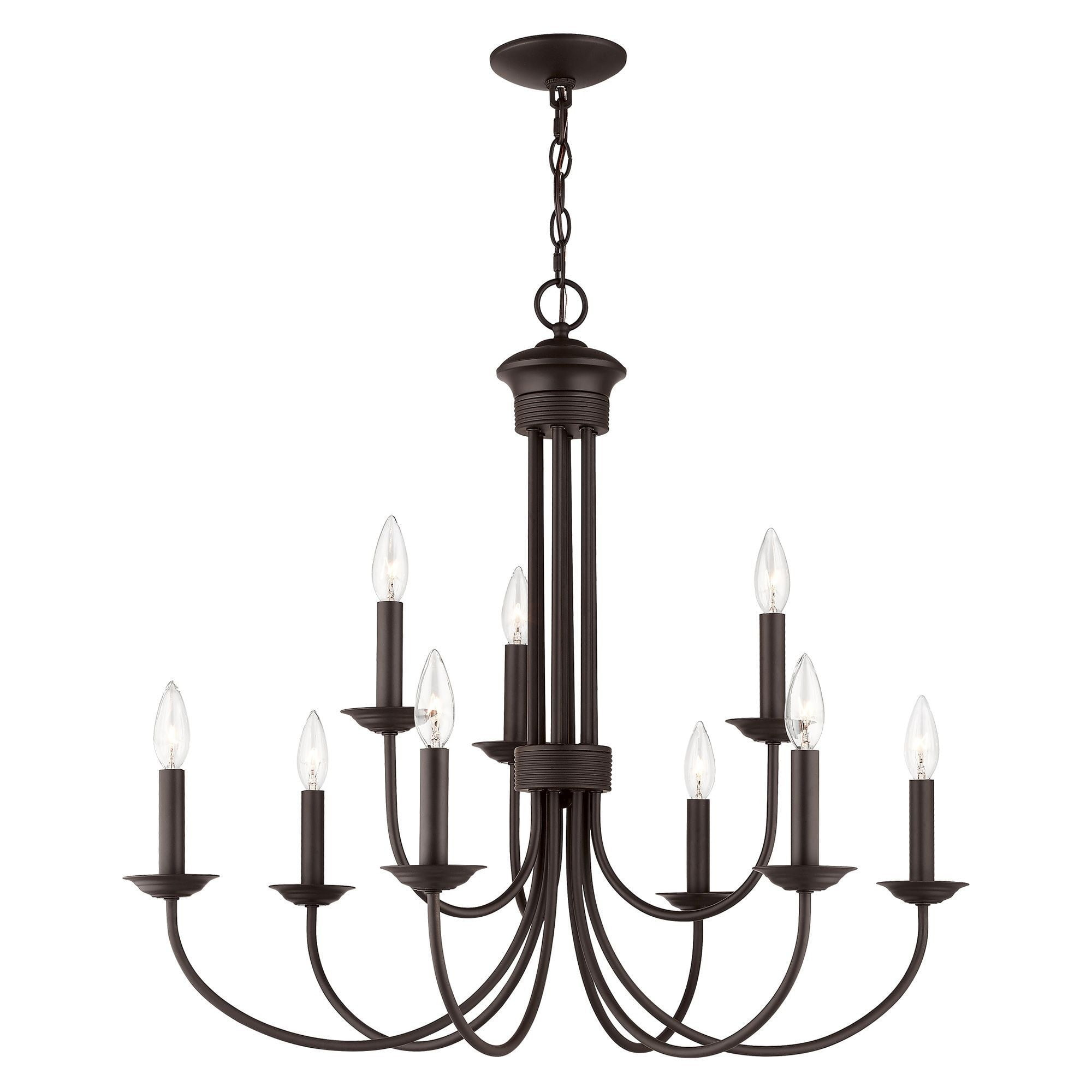 Livex Lighting Estate 9 - Light Chandelier in  Bronze