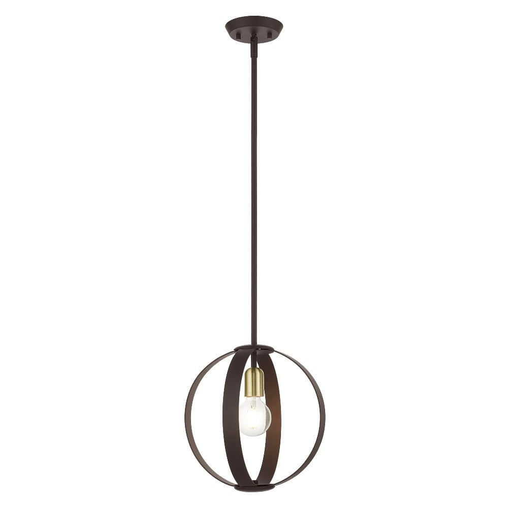 Livex Lighting 46413 Modesto 12" Wide Pendant - Bronze