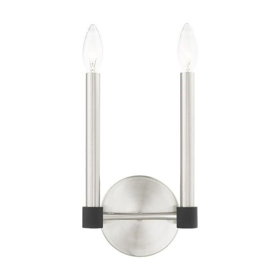 Livex Lighting Karlstad 2 - Light Wall Light in  Brushed Nickel