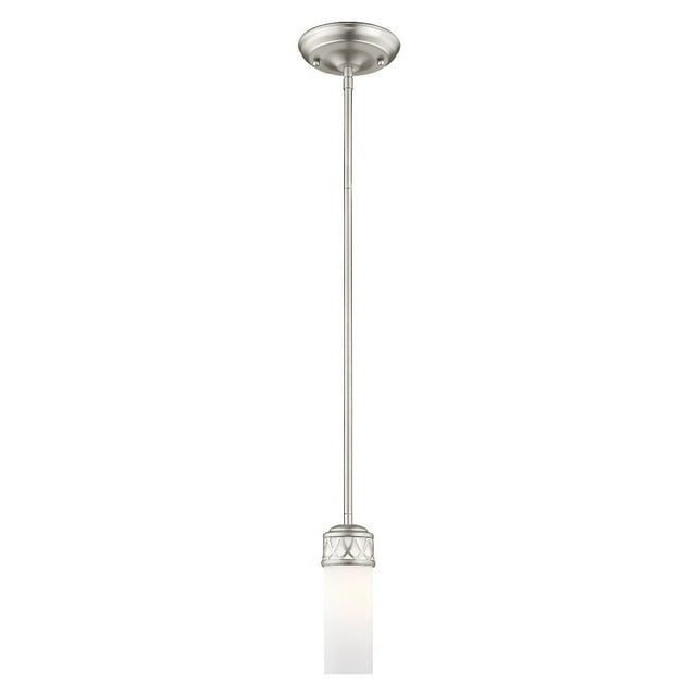 Livex Lighting Westfield 1 - Light Pendant in  Brushed Nickel