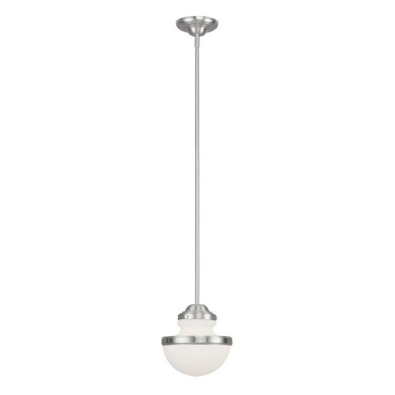 Livex Lighting 5724 Oldwick 8" Wide Mini Pendant - Nickel