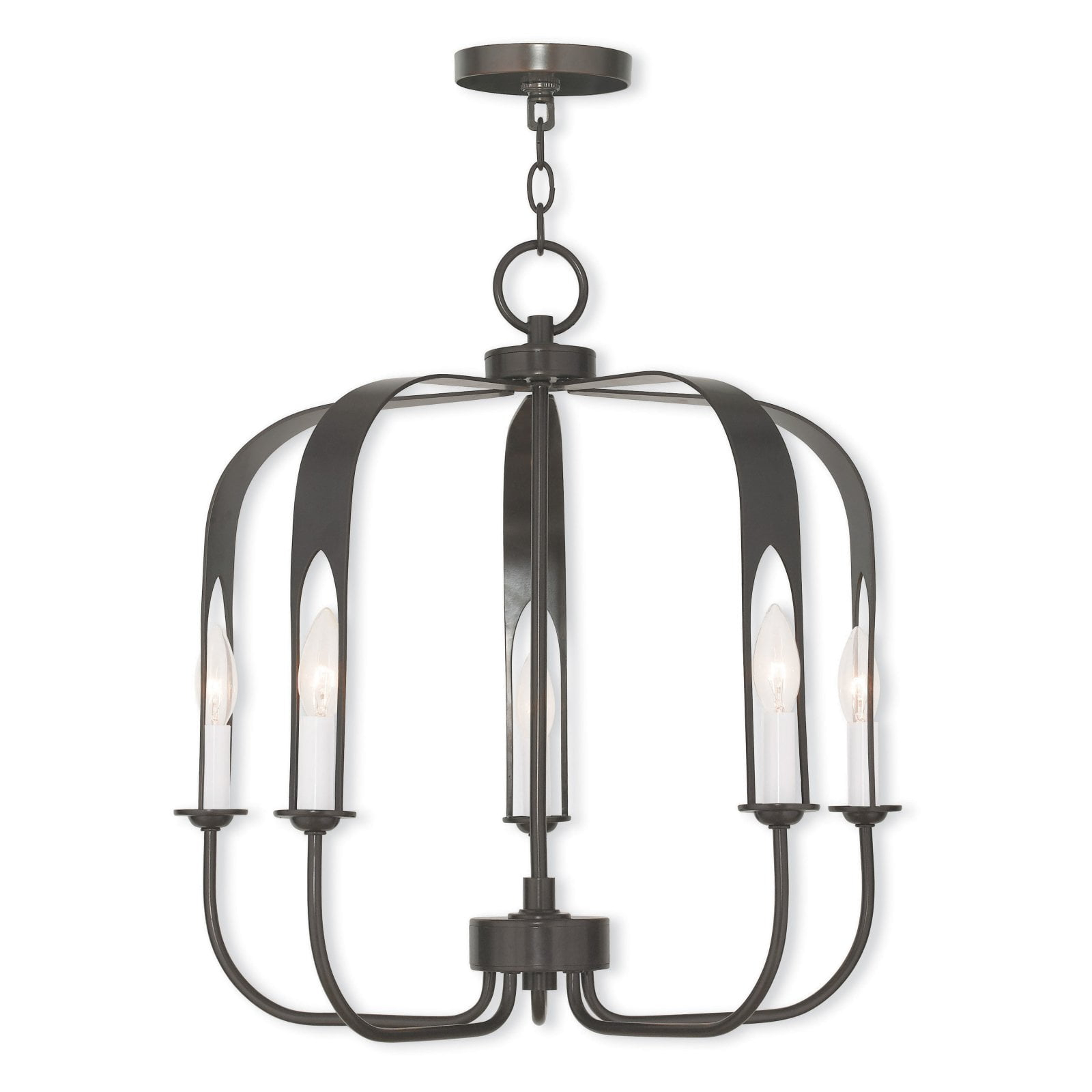 Livex Lighting - Addison - 5 Light Chandelier In Contemporary Style-21.25 Inches