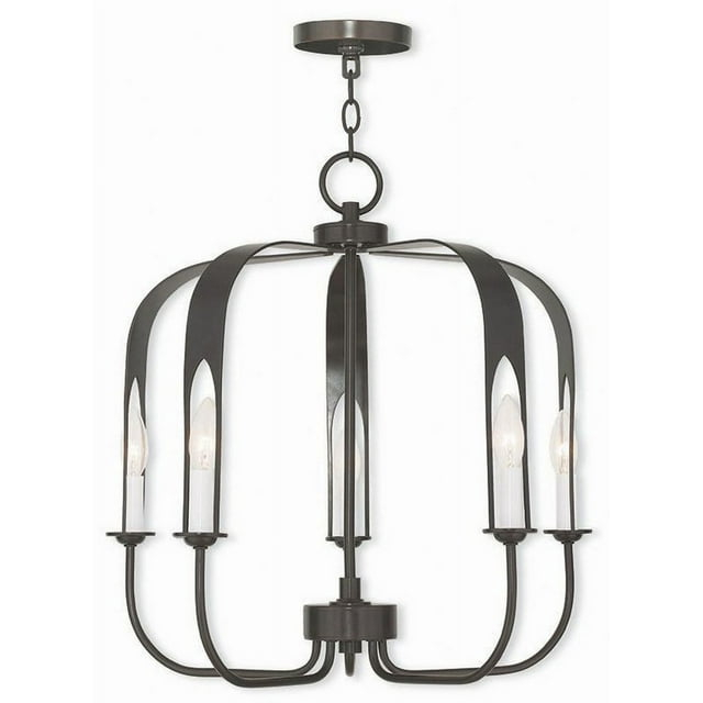 Livex Lighting - Addison - 5 Light Chandelier In Contemporary Style-21.25 Inches