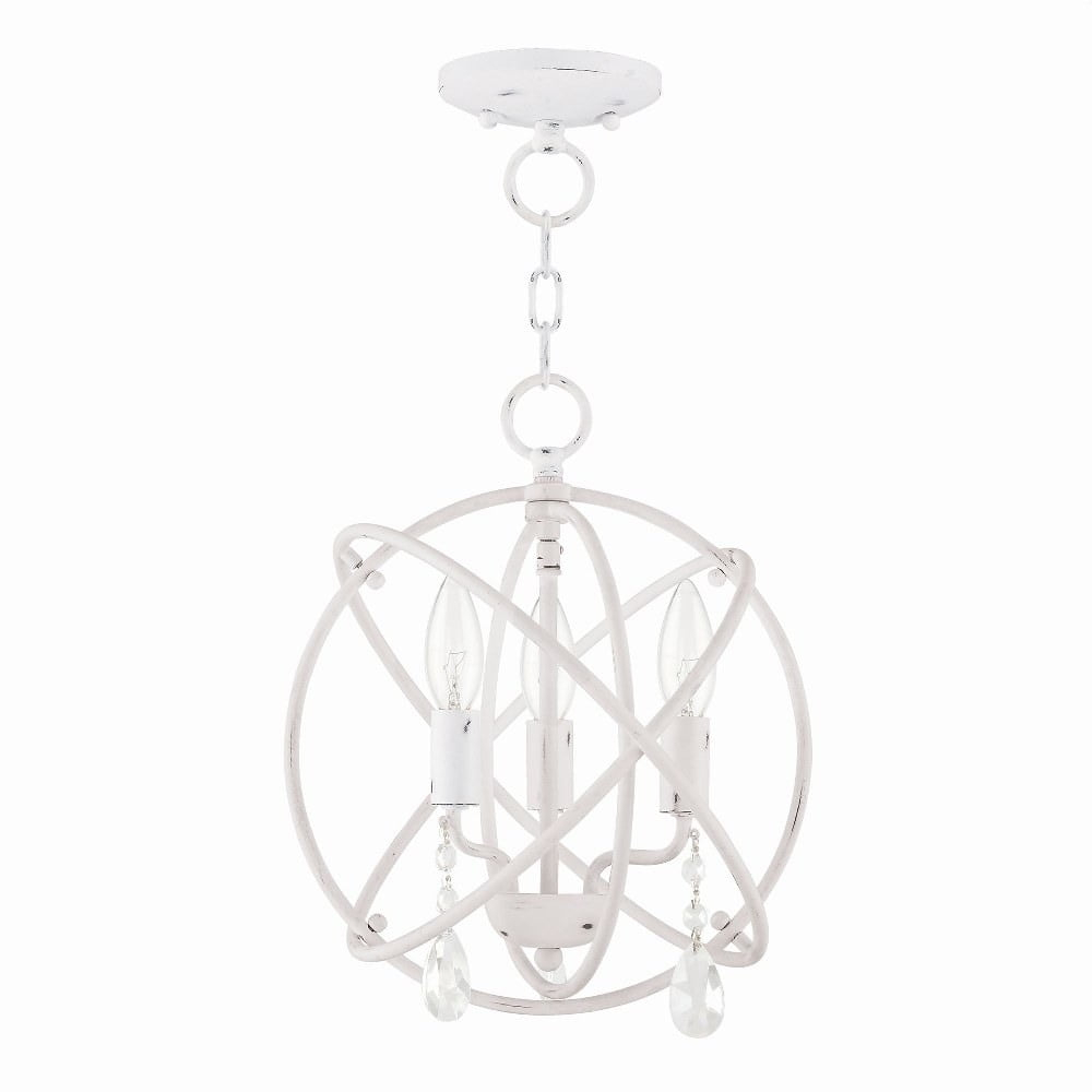 Livex Lighting Aria 3 - Light Chandelier in  Antique White