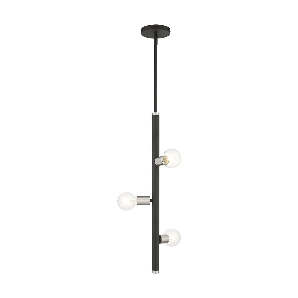 Livex Lighting Bannister 3 - Light Pendant in  Black
