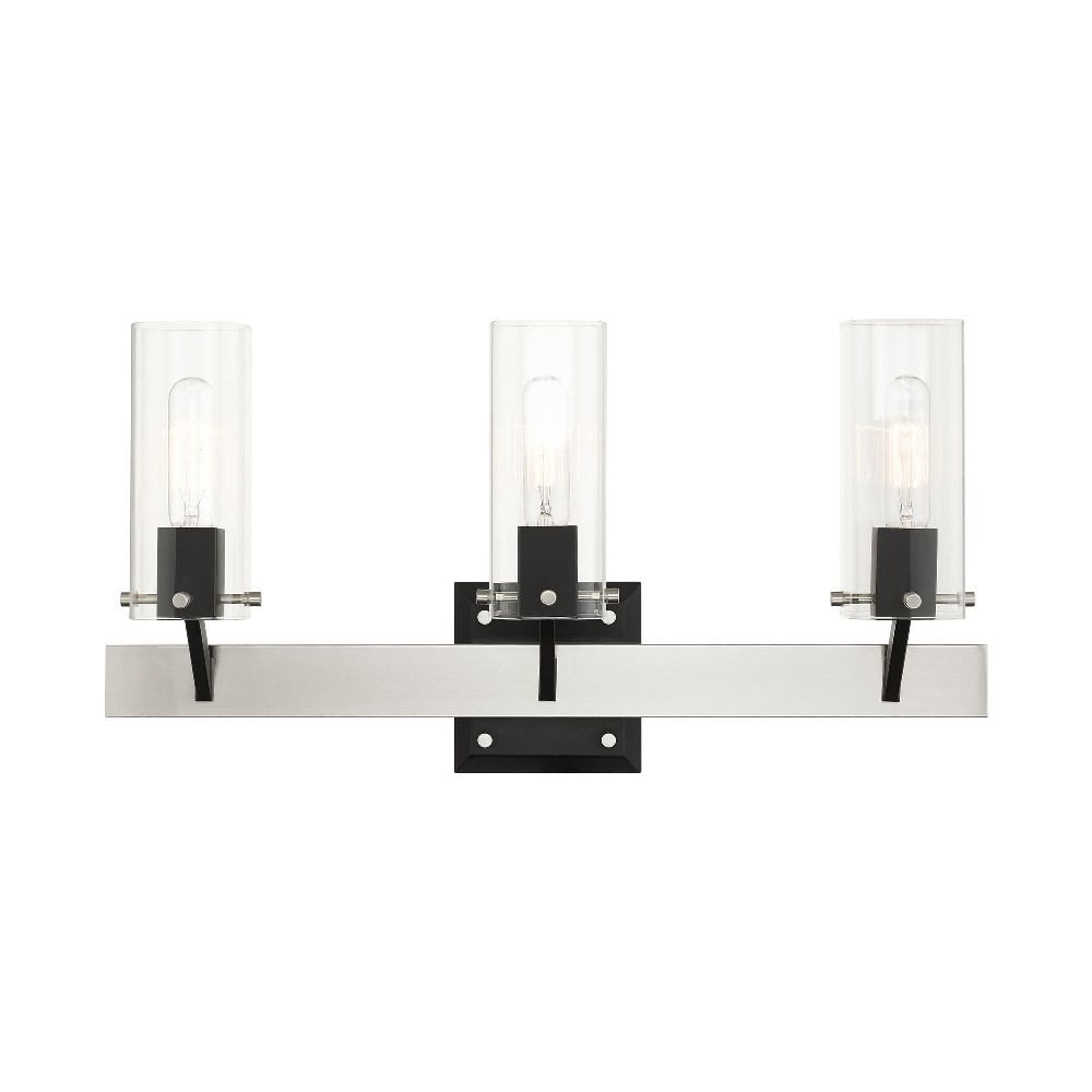 Livex Lighting Beckett 3 - Light Vanity in  Brushed Nickel