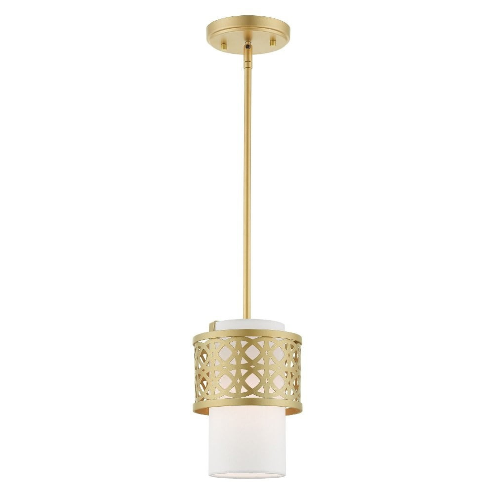 Livex Lighting Calinda 1 - Light Pendant in  Soft Gold