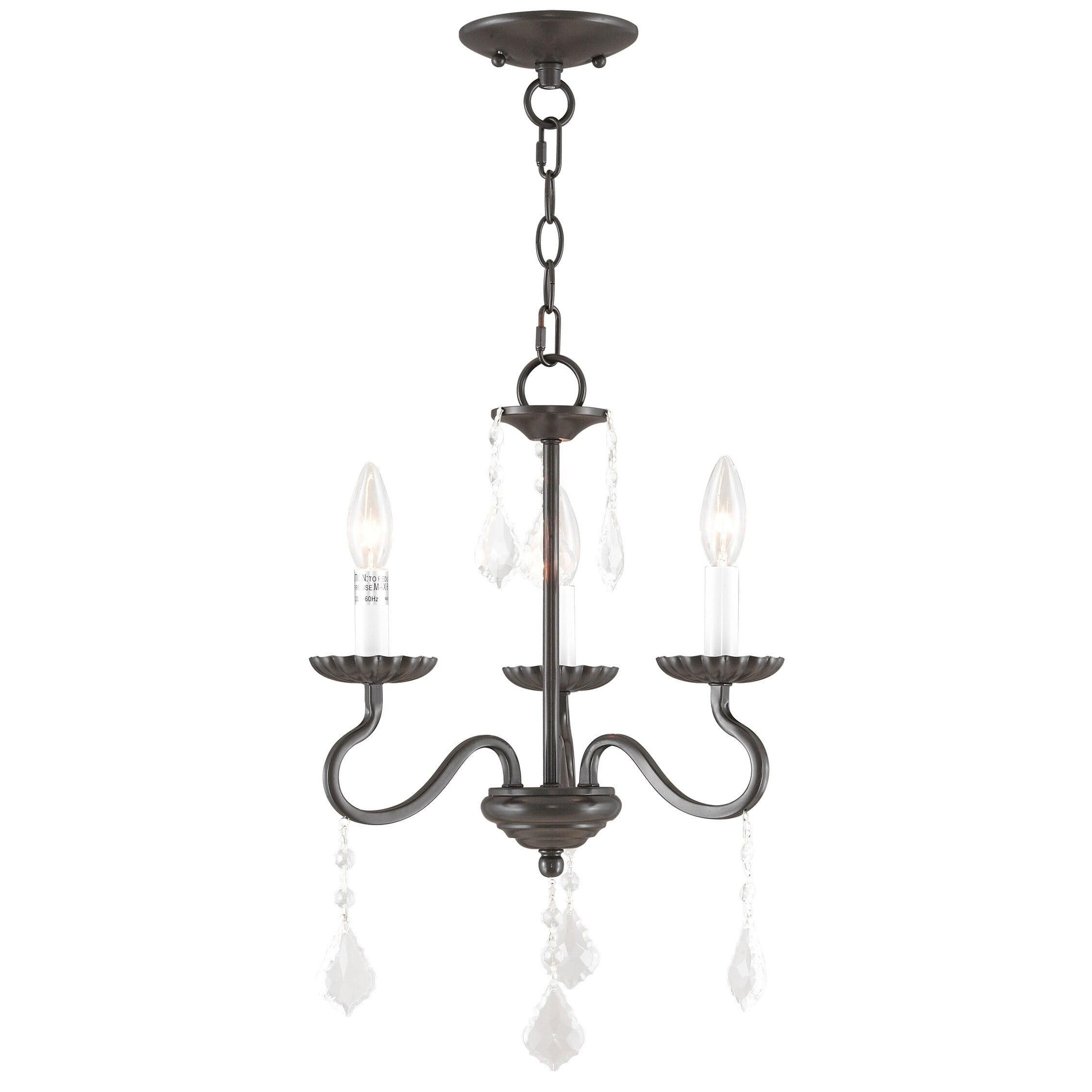 Livex Lighting - Callisto - 3 Light Mini Chandelier in Traditional Style - 14