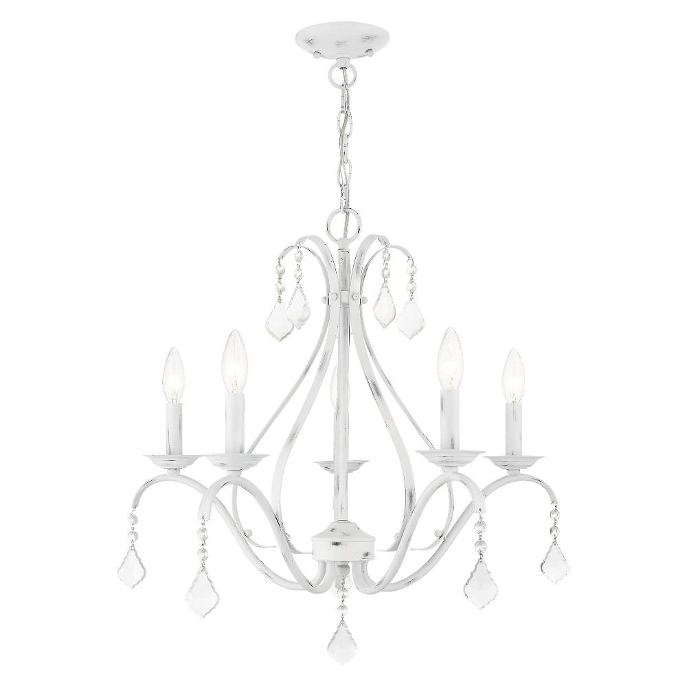 Livex Lighting Caterina 5 - Light Chandelier in  Antique White