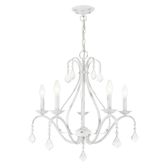 Livex Lighting Caterina 5 - Light Chandelier in  Antique White