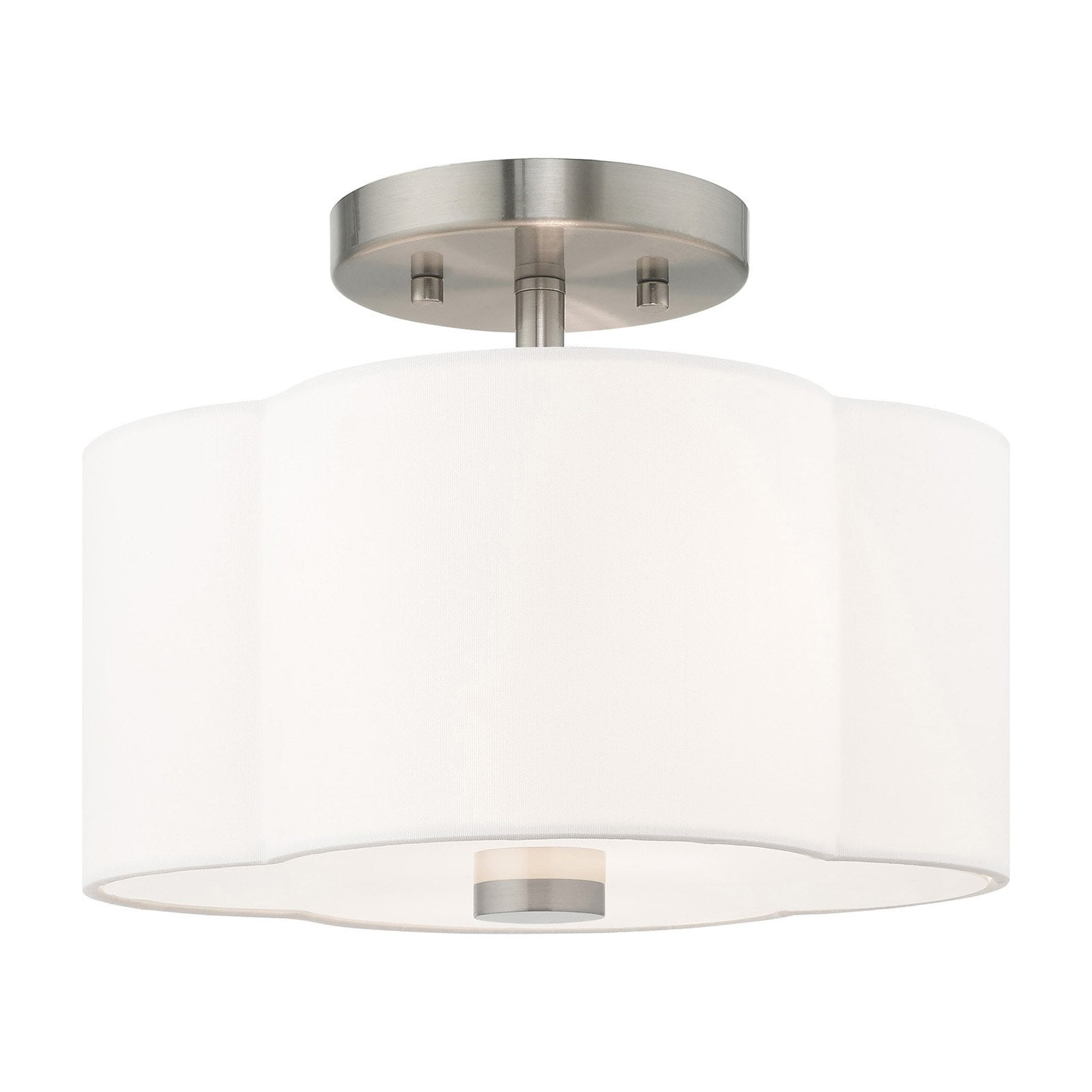 Livex Lighting Chelsea 2 - Light Flush Mount in  Brushed Nickel