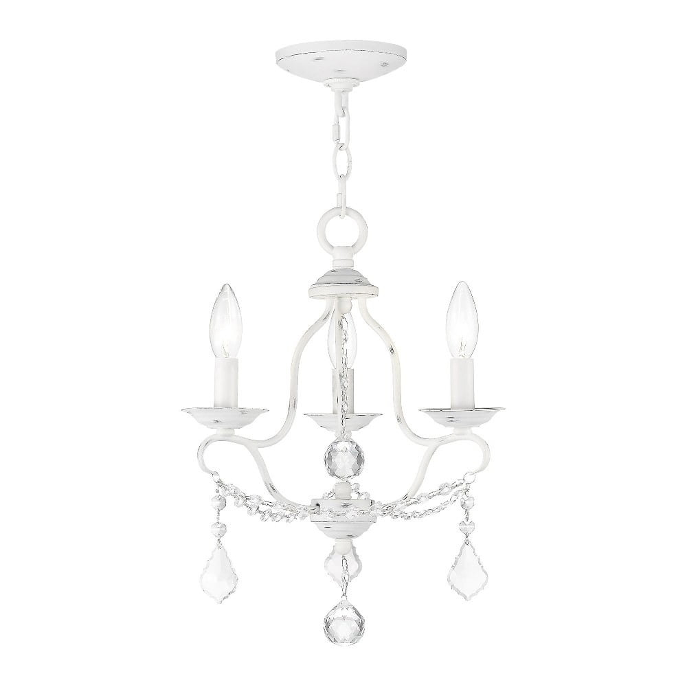 Livex Lighting Chesterfield 3 - Light Chandelier in  Antique White