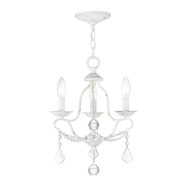 Livex Lighting Chesterfield 3 - Light Chandelier in  Antique White