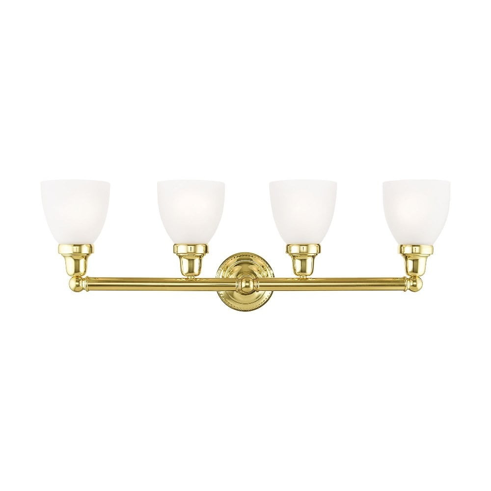 Livex Lighting Classic 4 - Light Vanity in  Polished Brass