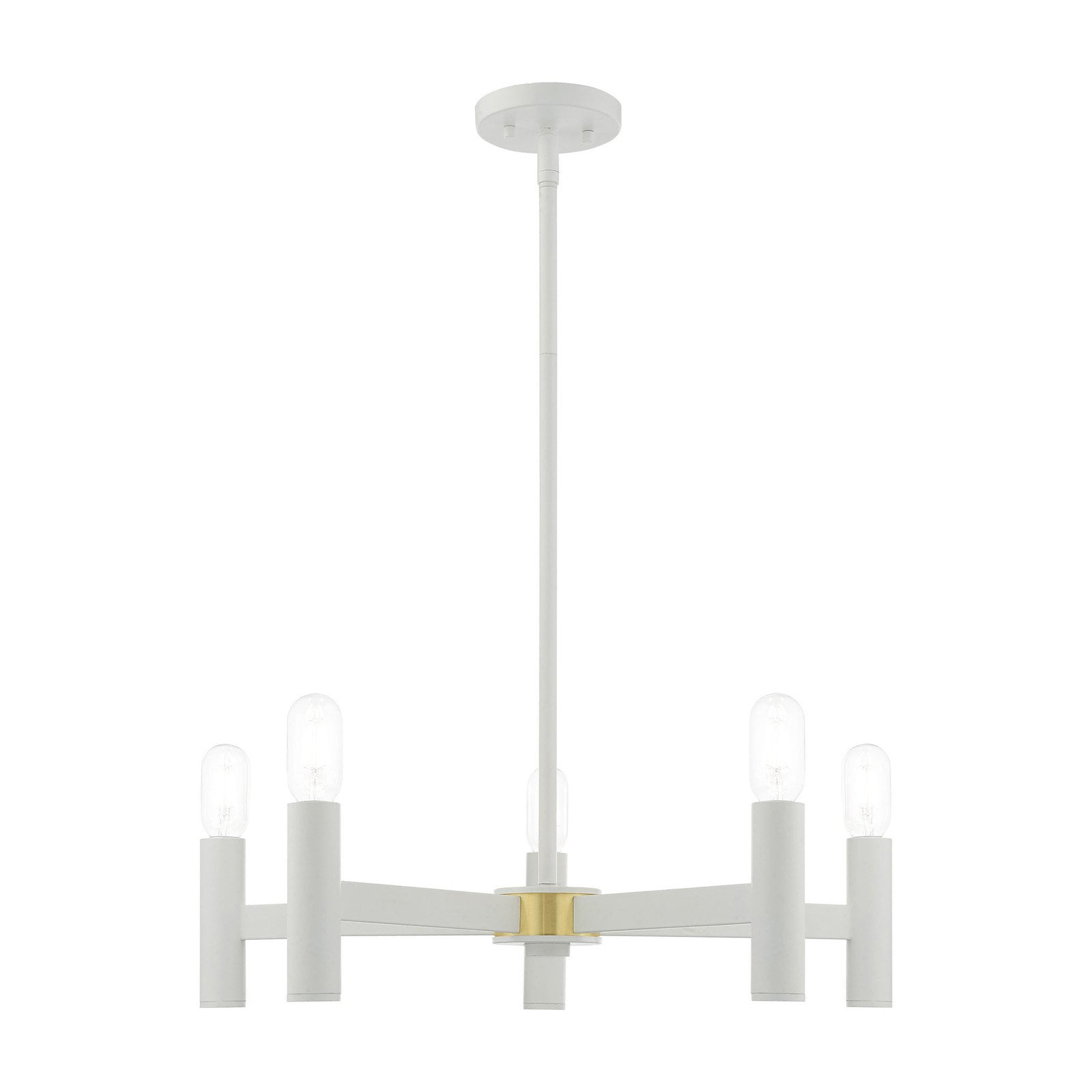 Livex Lighting Copenhagen 5 - Light Chandelier in  White