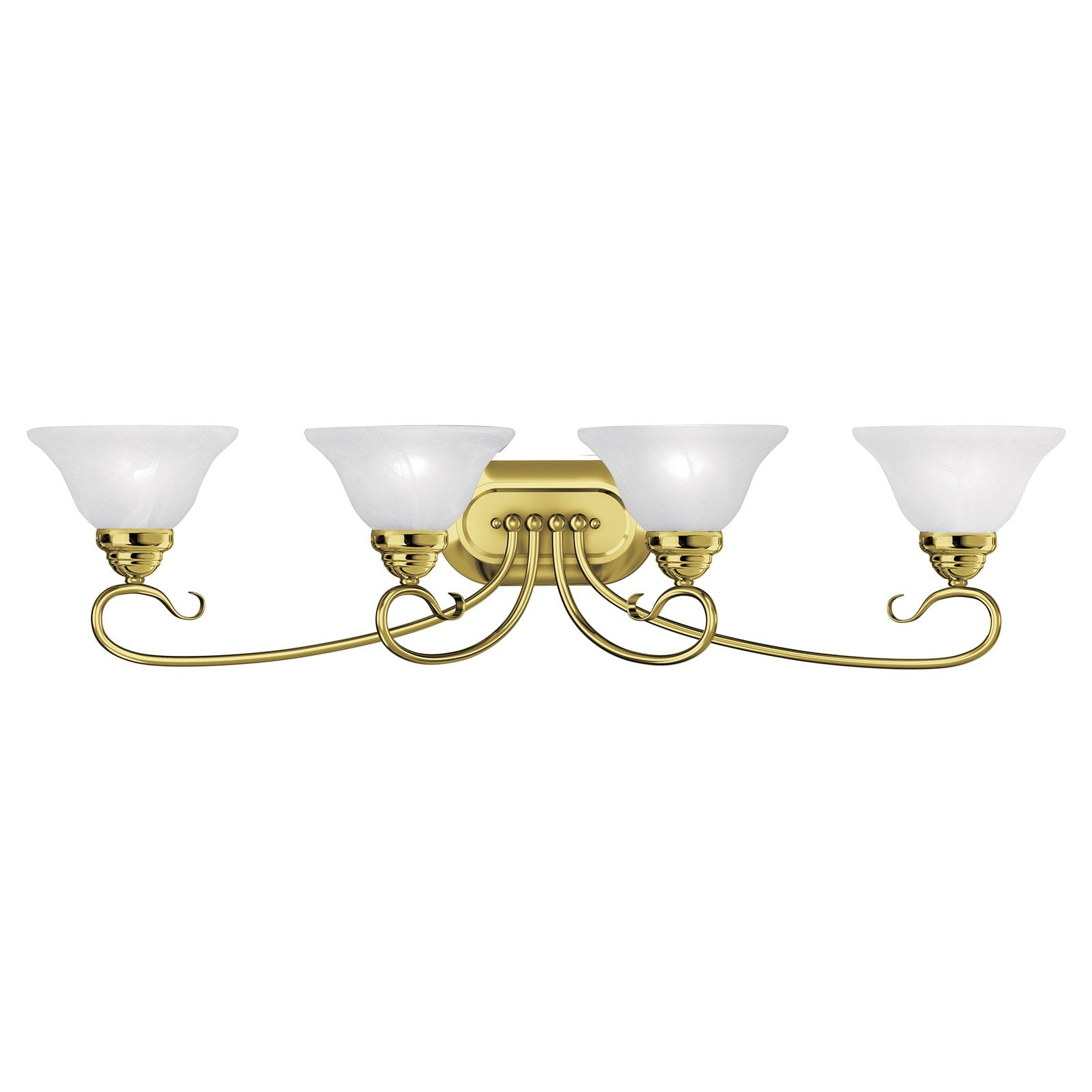Livex Lighting Coronado 4 - Light Vanity in  Polished Brass