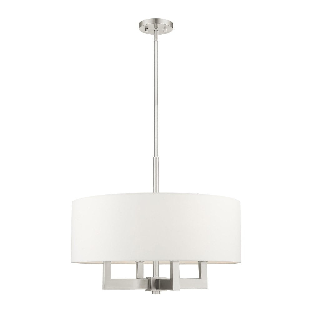 Livex Lighting Cresthaven 4 - Light Chandelier in  Brushed Nickel