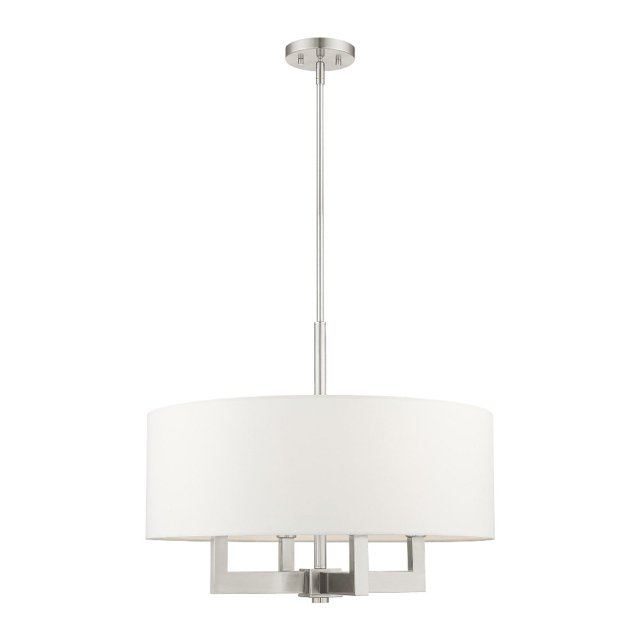 Livex Lighting Cresthaven 4 - Light Chandelier in  Brushed Nickel