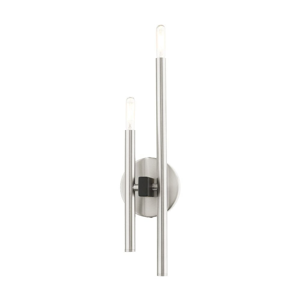 Livex Lighting Denmark 2 - Light Wall Light in  Brushed Nickel