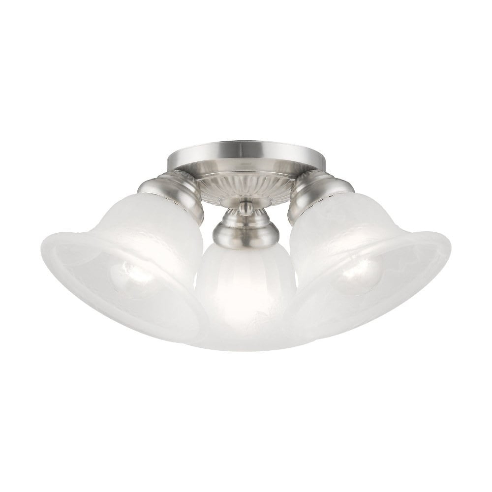Livex Lighting Edgemont 3 - Light Flush Mount in  Brushed Nickel
